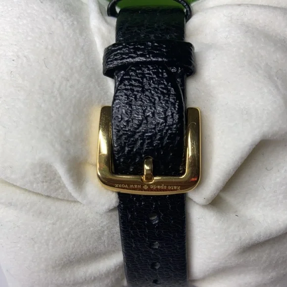 🆕 NWOB Kate Spade Black Genuine Leather Watch - Picture 5 of 9